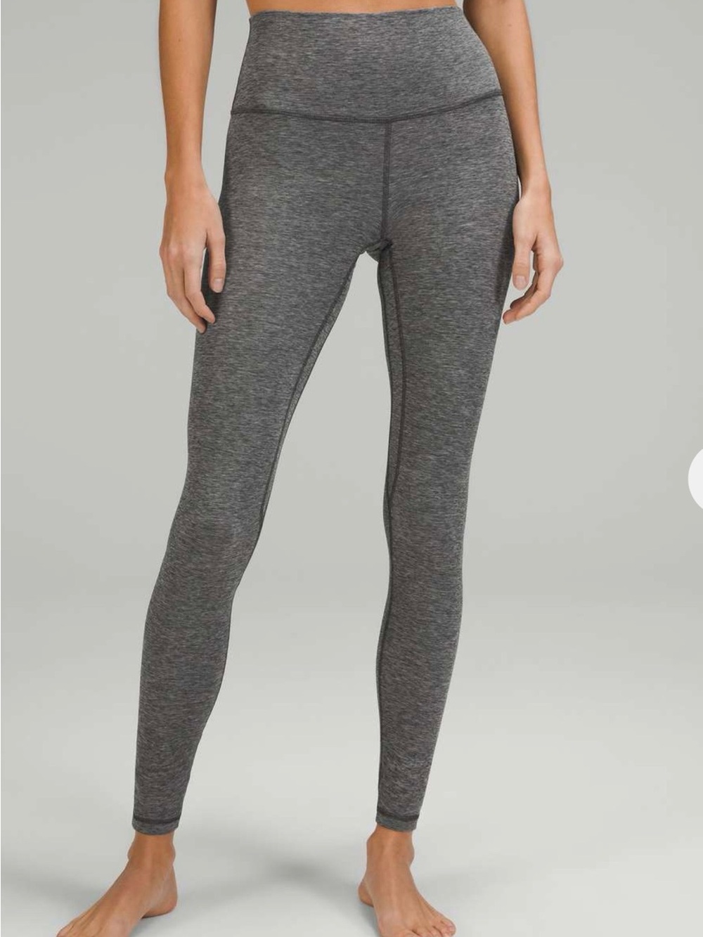 Lululemon Wunder Under High Rise Heather Gray Leggings 4
